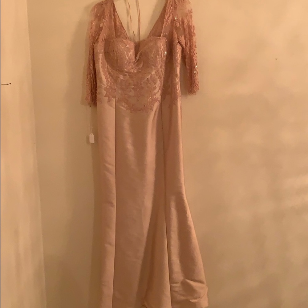 Evening gown with top details